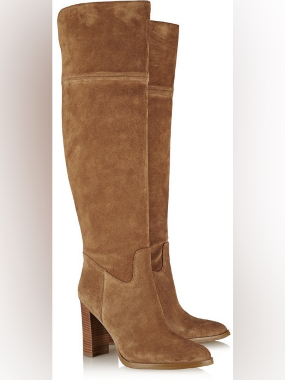 Michael Kors Regina Boots Tan Suede - Picture 6 of 7